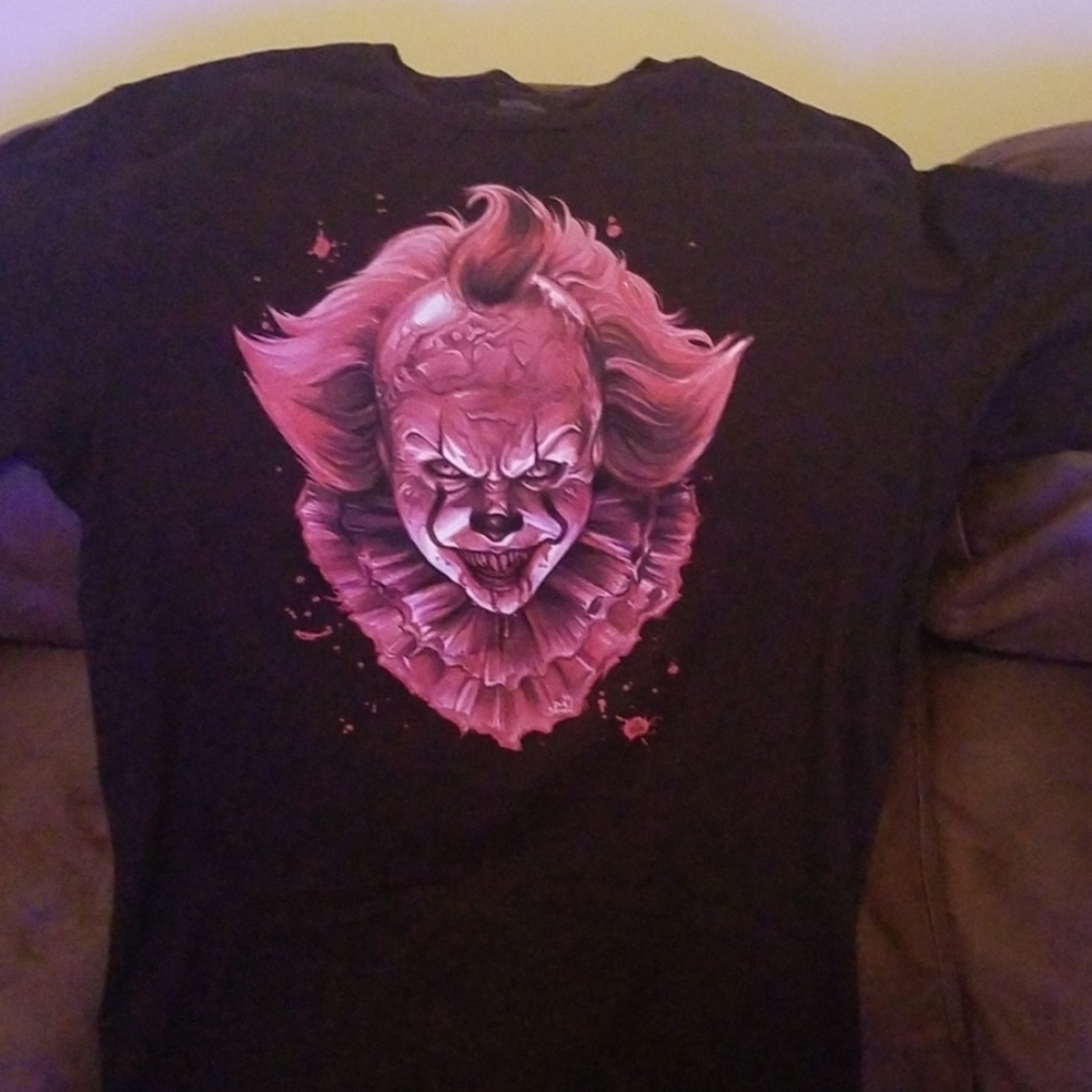 IT 2017 Pennywise Bloody Face Short Sleeve Shirt